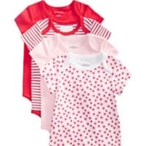 NWT 4 Pack SS Cotton Bodysuit - Size 12 months